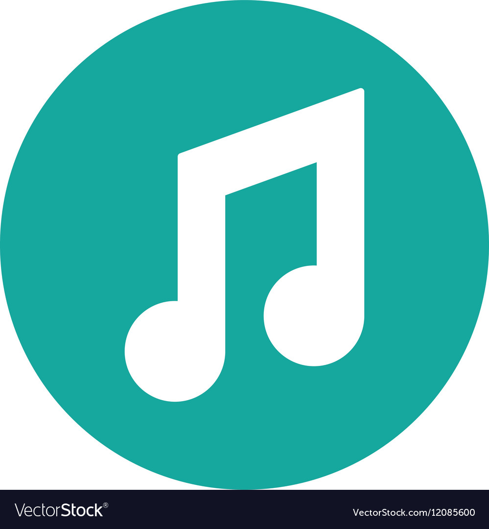 Music note symbol Royalty Free Vector Image - VectorStock