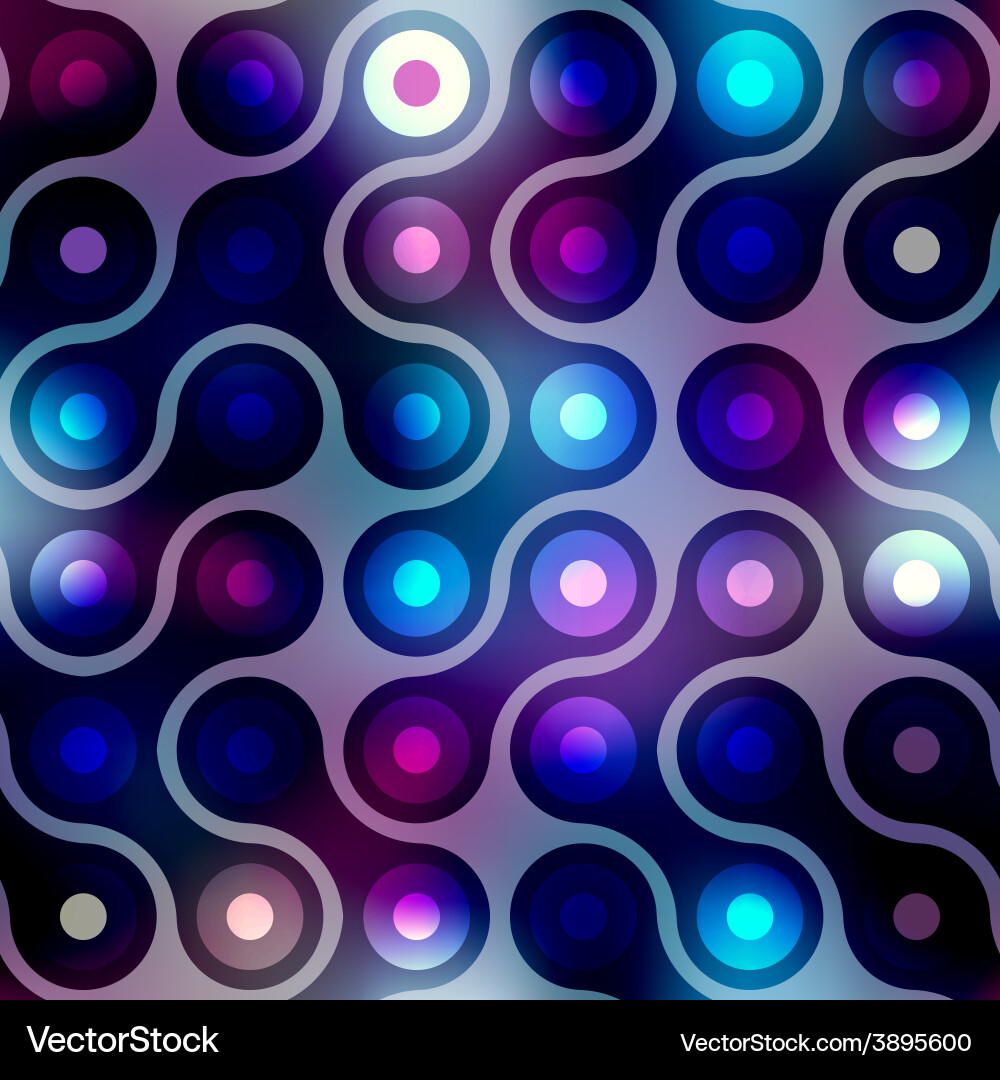 Pattern connected balls on blurred background Vector Image