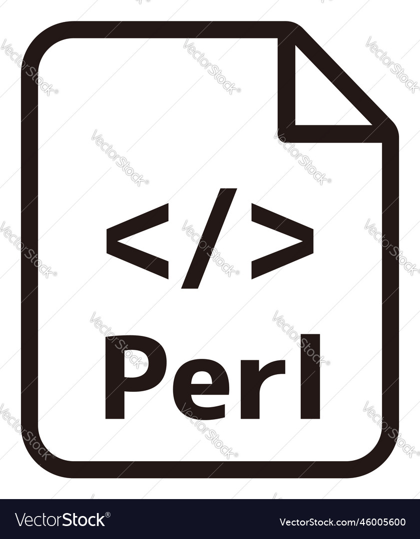 Perl-Symbol wichtige Programmiersprache vector image Perl-Symbol wichtige Programmiersprache