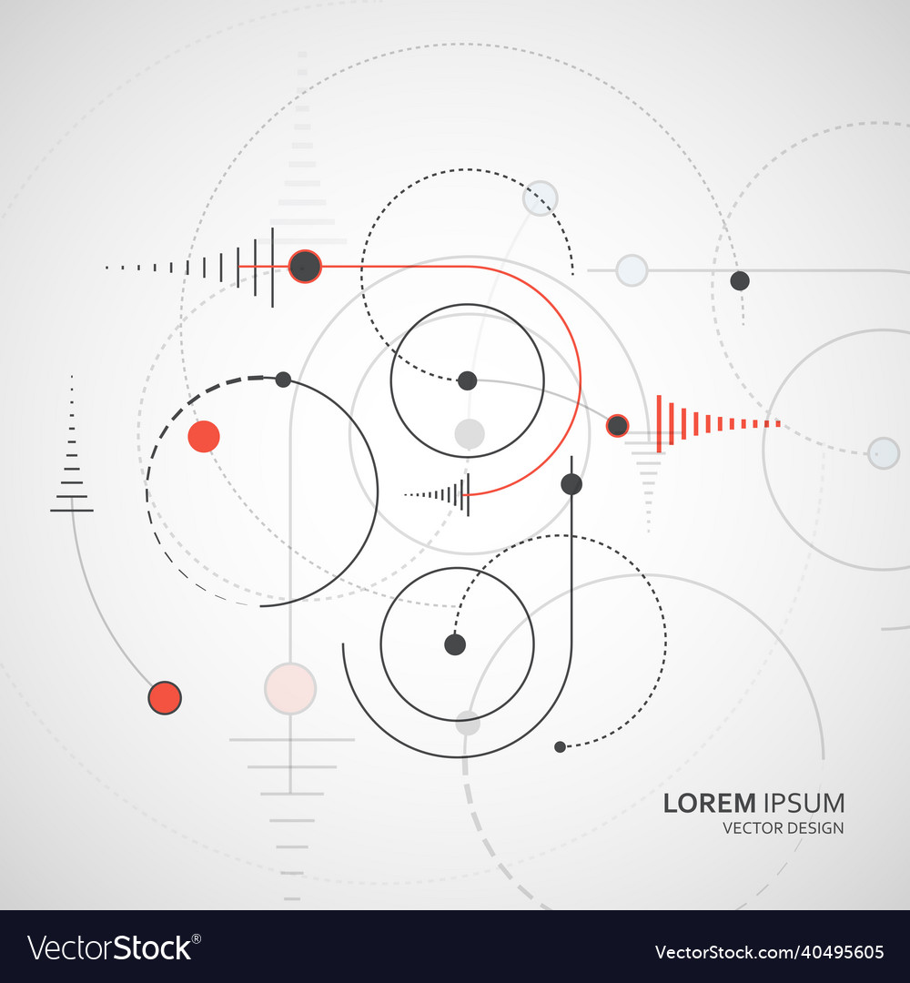 Abstract background of geometric elements vector image Abstract background of geometric elements