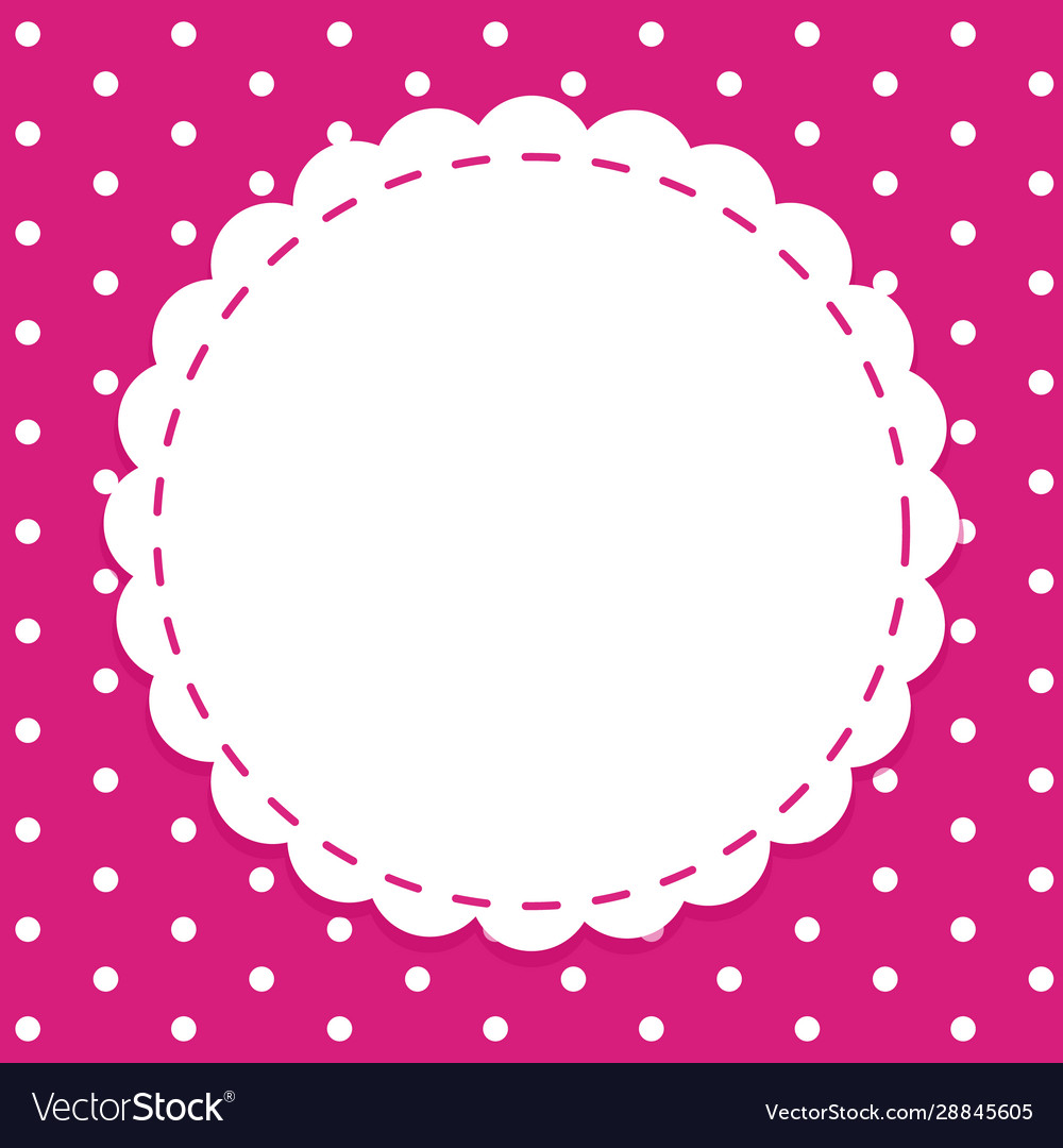 Background template with round frame