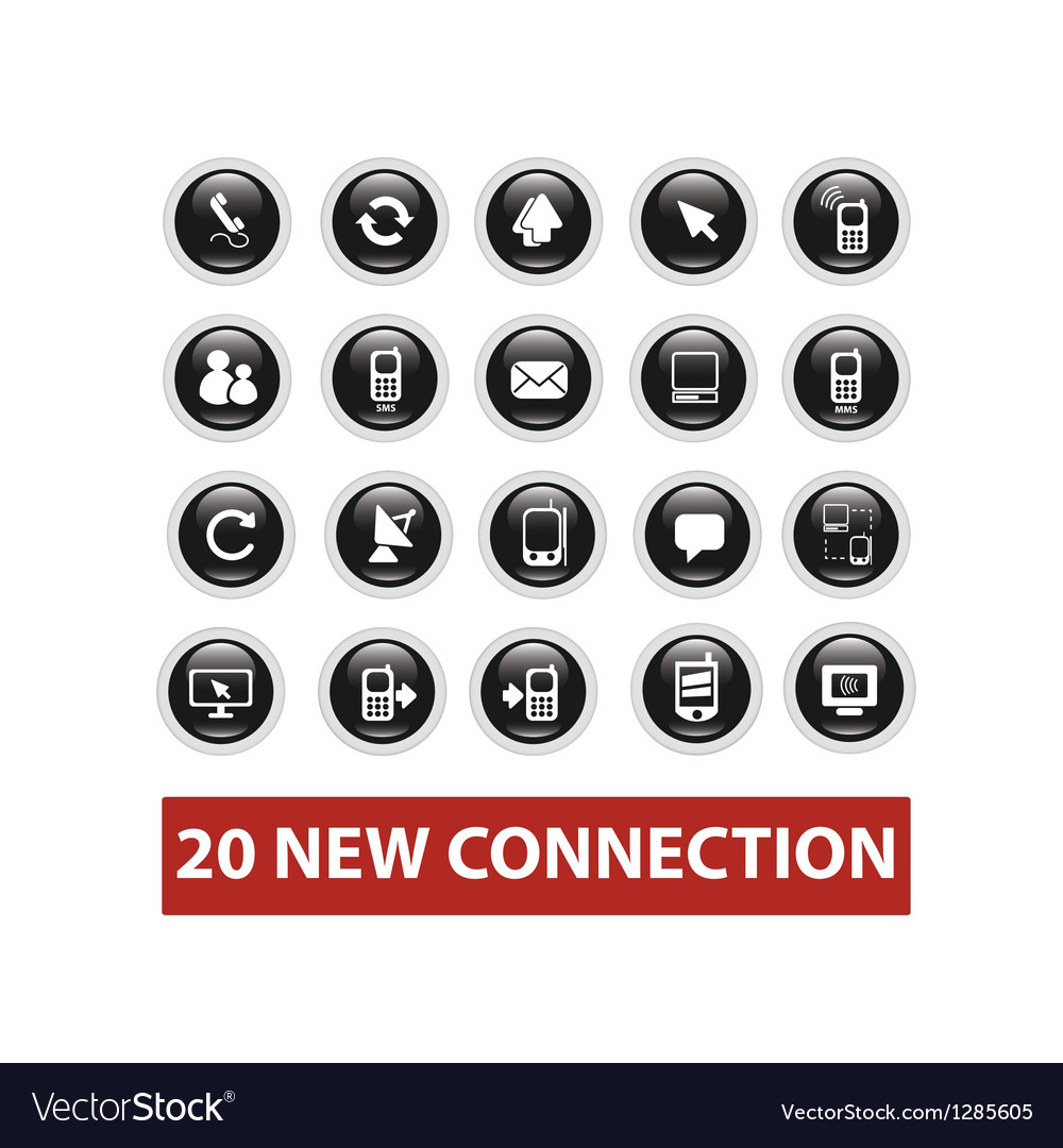 Connection buttons set