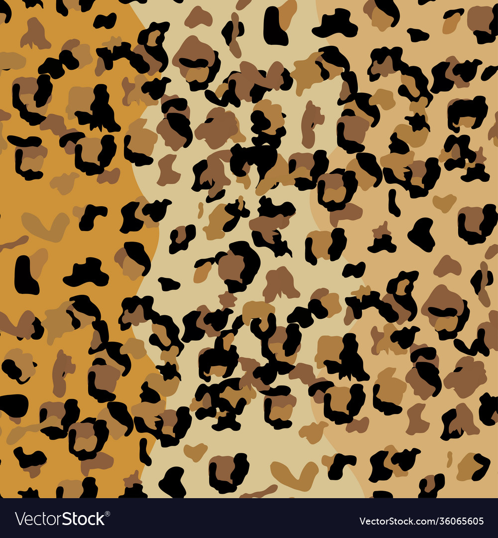 Leopard seamless pattern design background vector image Leopard seamless pattern design background