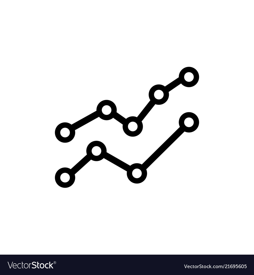 Line Chart with Points Icon