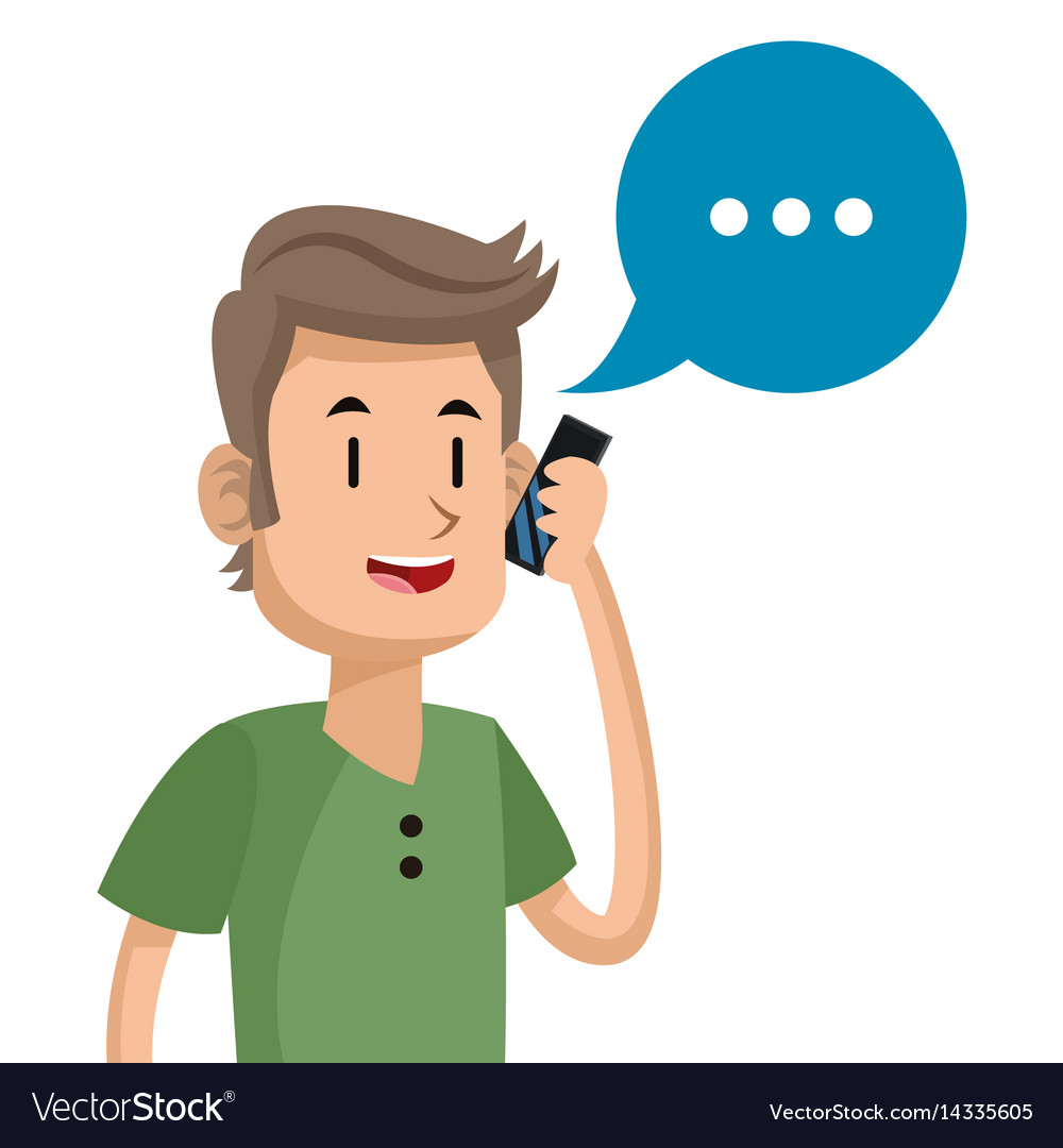 Man Using Mobile Phone - Communication