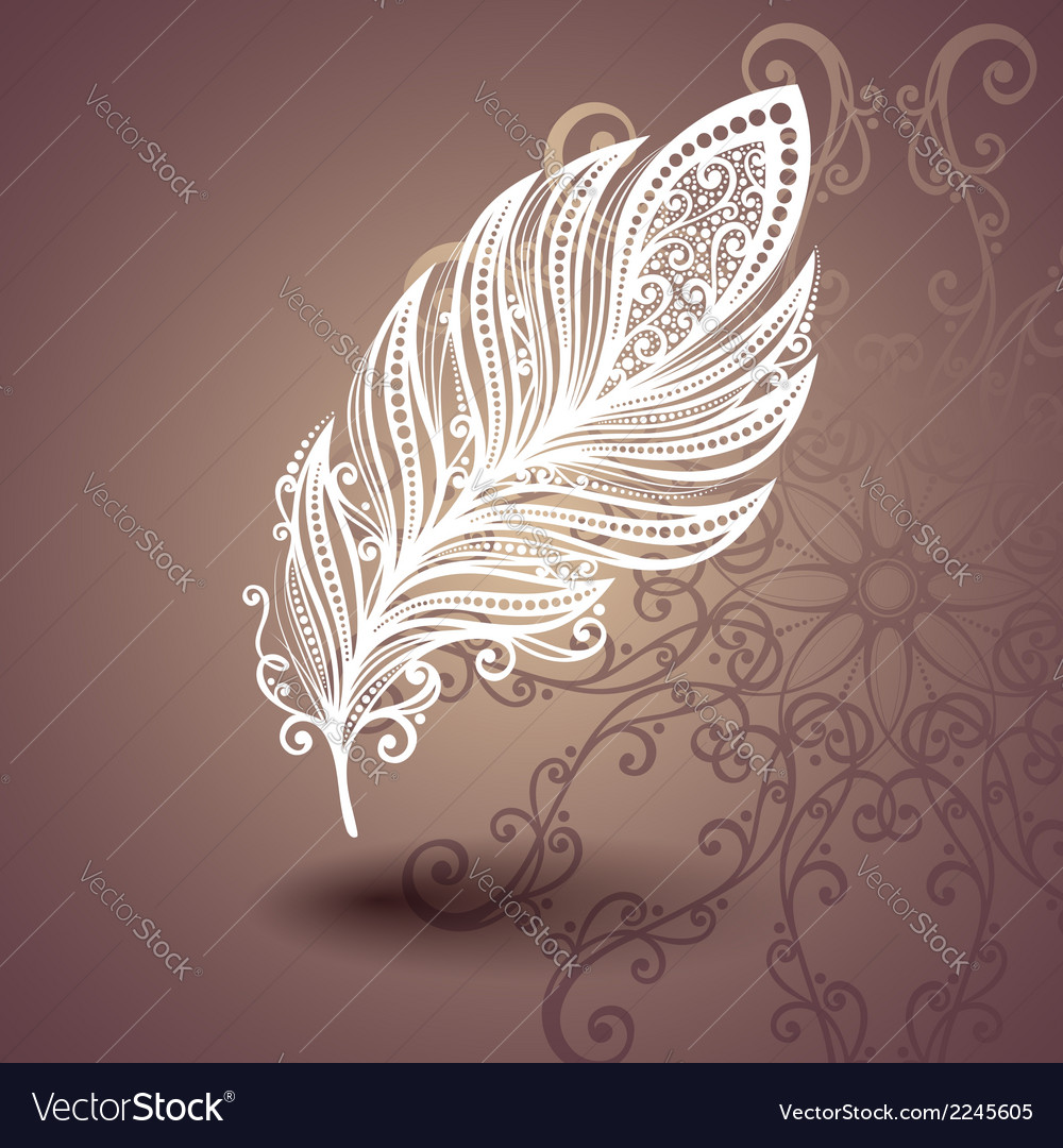 Ornate Feather Background