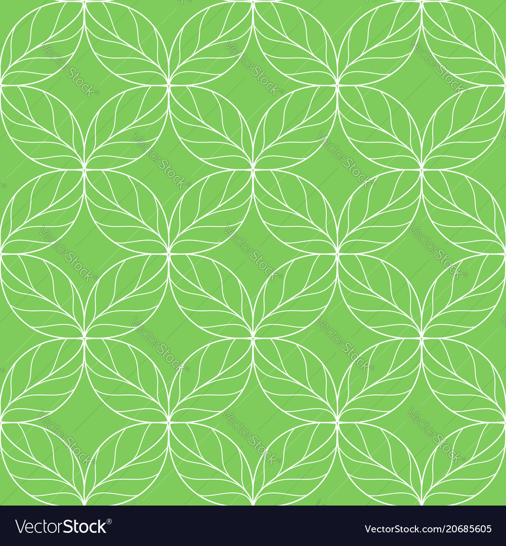 Seamless repeating linear leaves pattern