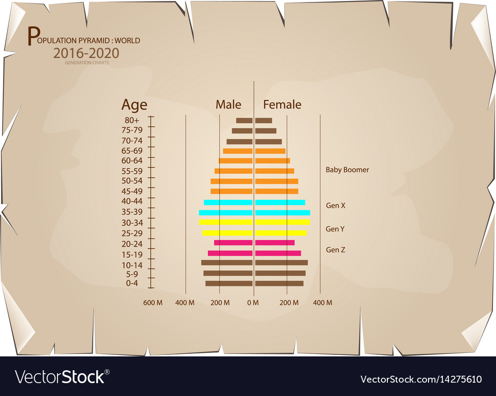 2016-2020 population pyramids graphs with 4 genera