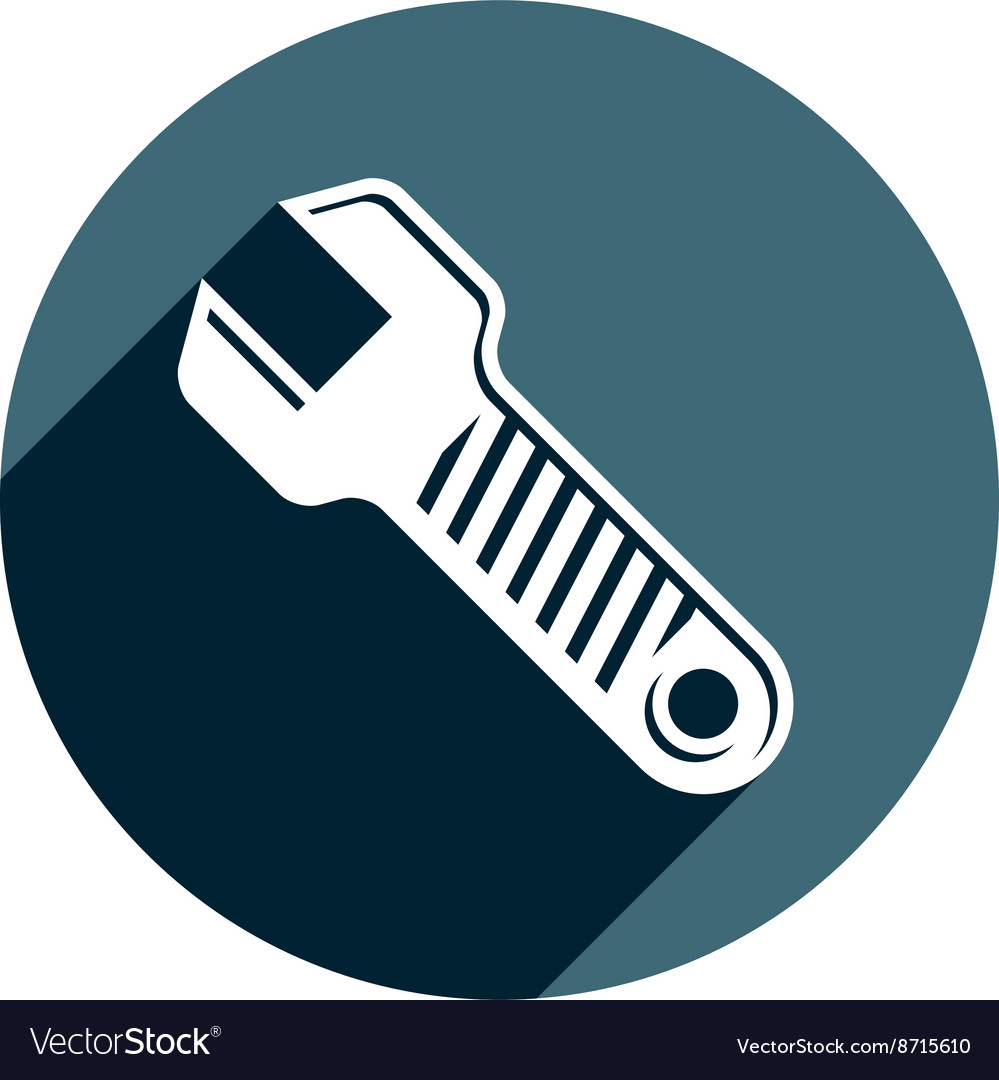 3d wrench detailed work tool three-dimensi Vector Image