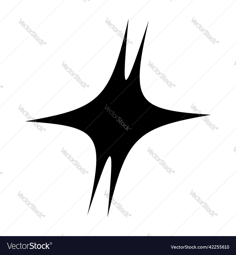 Abstract random geometric shape non figural vector image Abstract random geometric shape non figural