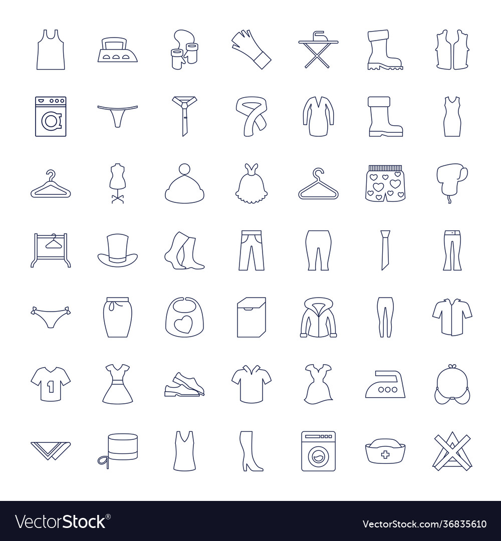 Clothing icons