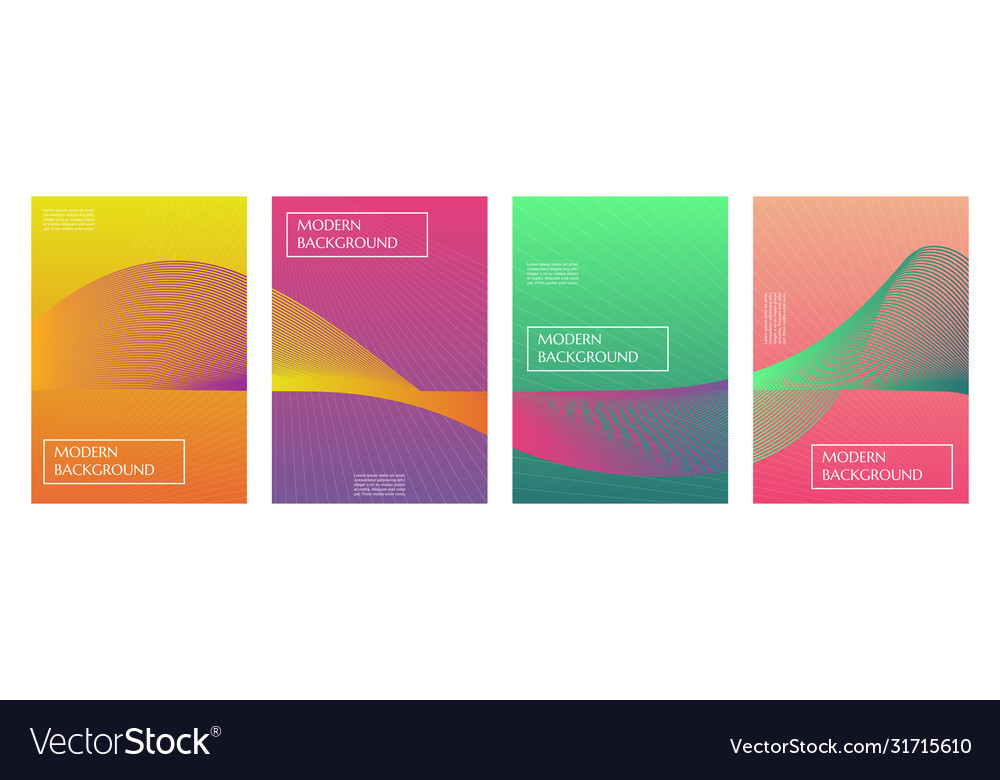 Colorful gradient minimal geometric line pattern vector image Colorful gradient minimal geometric line pattern