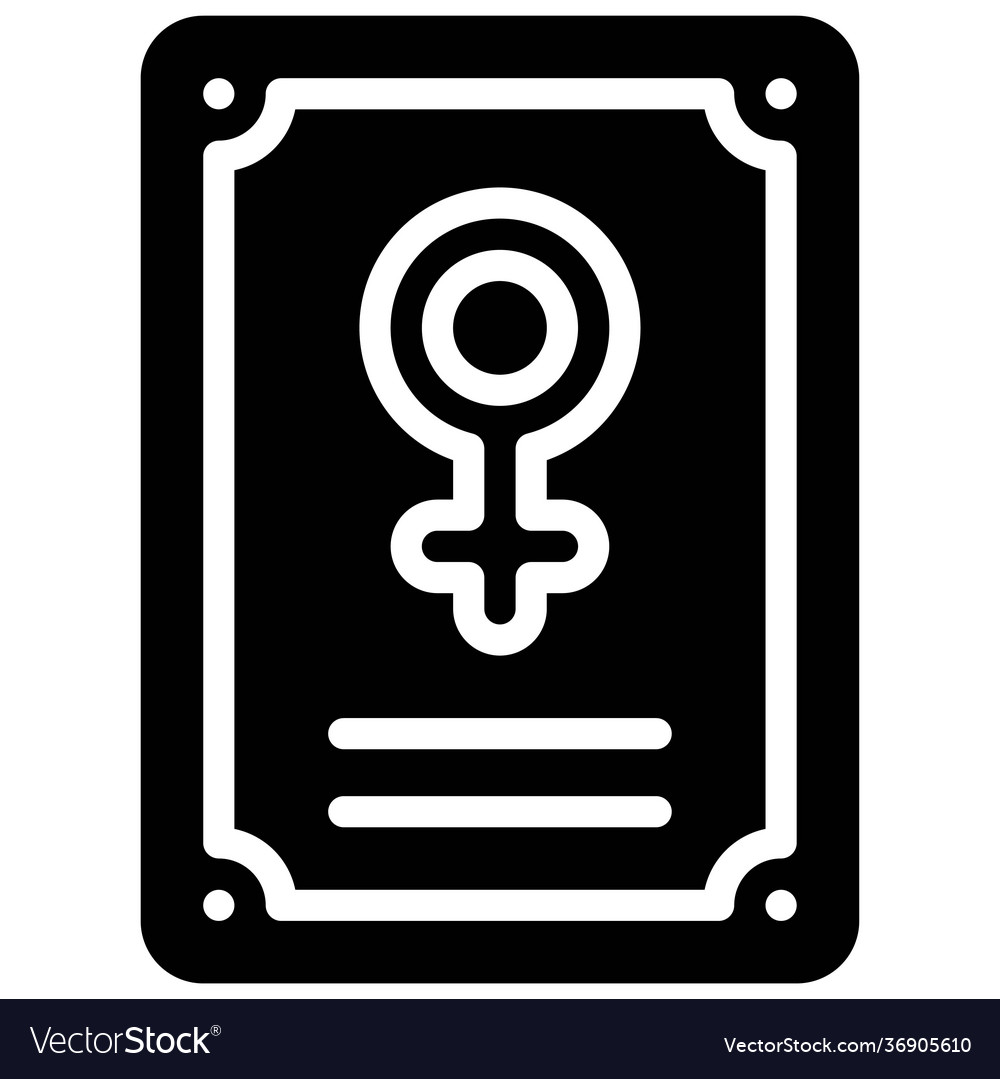 Rahmen mit weiblichem Geschlecht Symbol Symbol feminismus