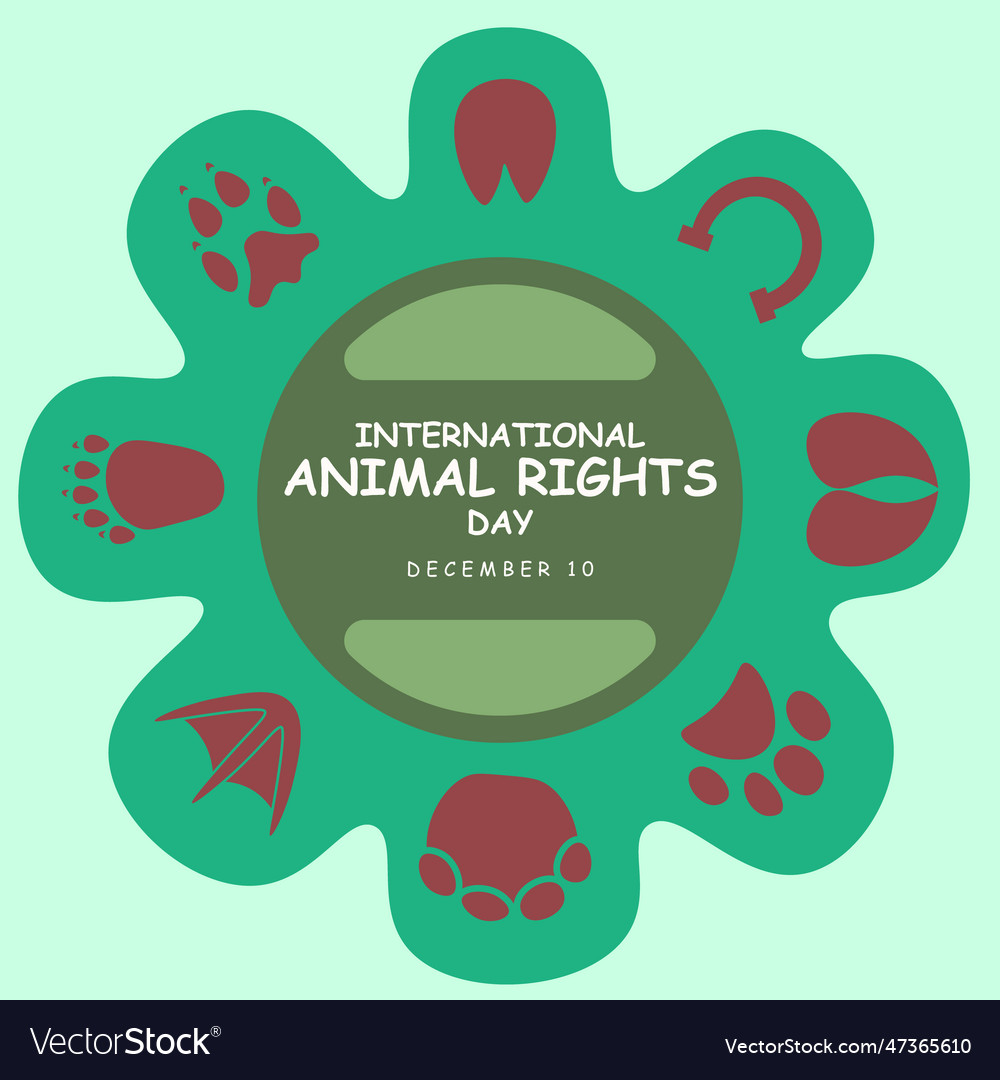 International animal rights day background Vector Image