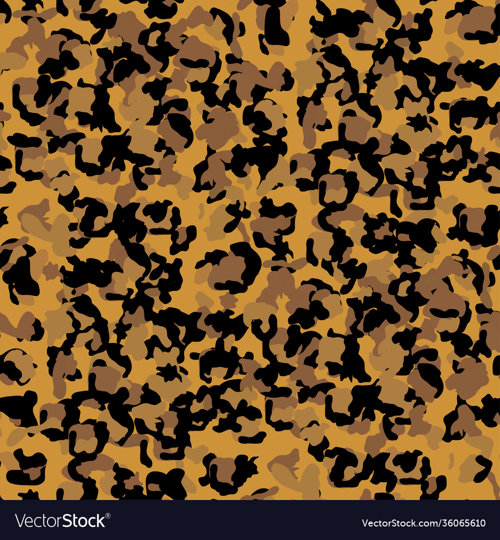 Leopard seamless pattern design background vector image Leopard seamless pattern design background