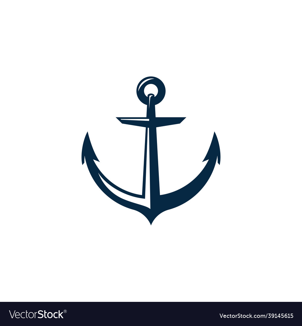 Anchor icon logo template