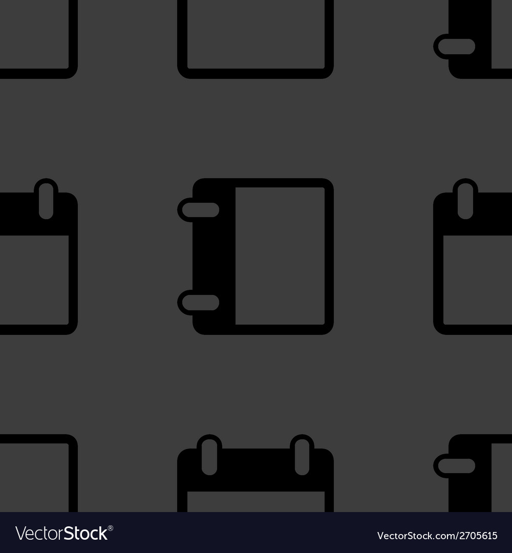 Calendar web icon flat design seamless pattern