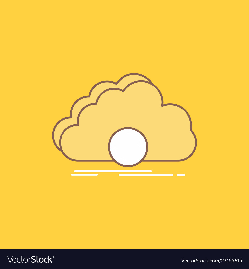 Cloud syncing sync data synchronization flat line vector image Cloud syncing sync data synchronization flat line