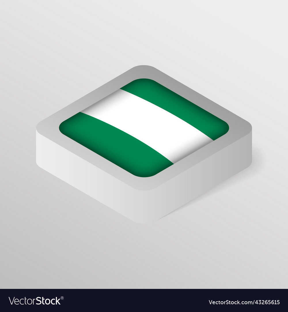 Eps10 patriotic shield with flag of nigeria