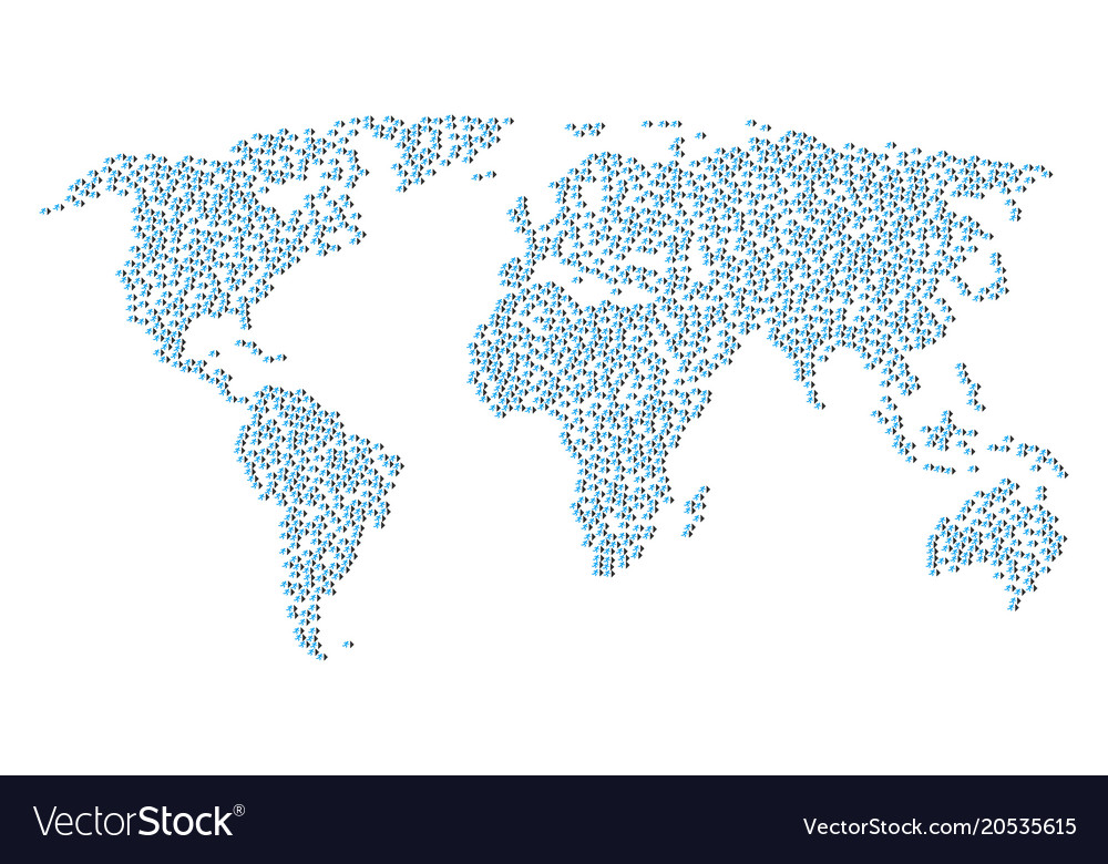 Global map mosaic of exit direction items