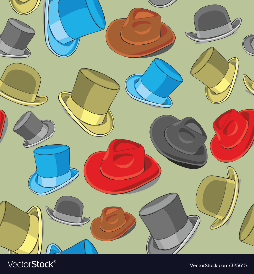 Hats Pattern - Seamless Collection