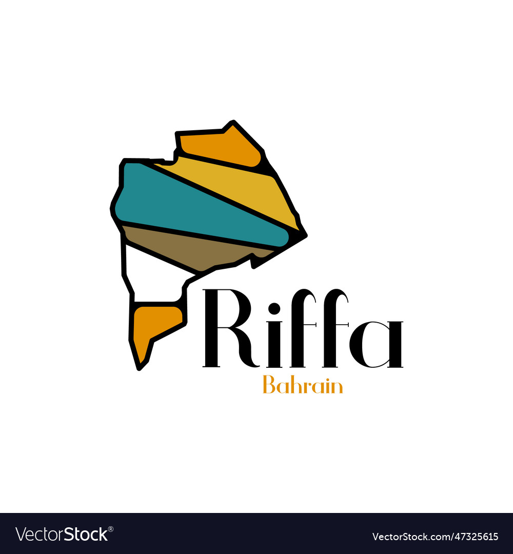 Map riffa template Royalty Free Vector Image VectorStock