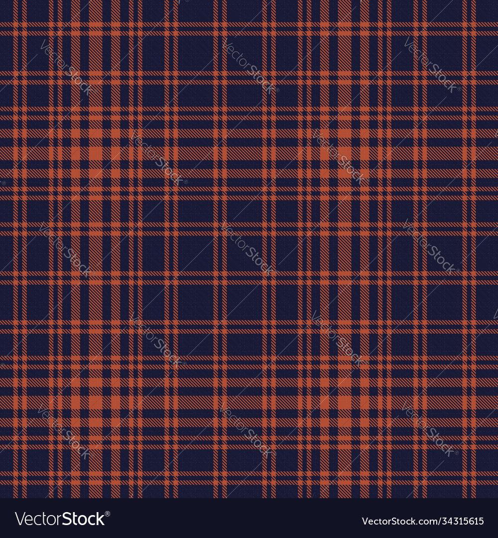 Orange glen plaid textured seamless pattern Vector Image