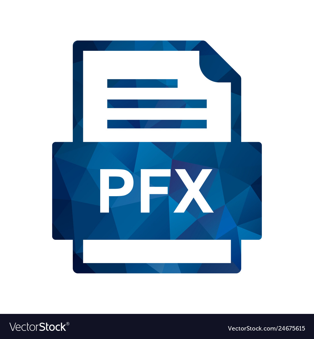 Pfx file document icon
