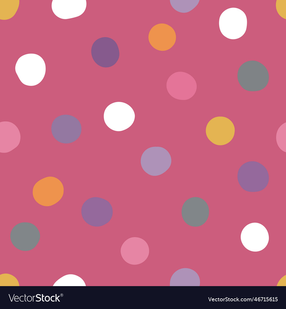 Seamless polka dots pattern abstract background vector image Seamless polka dots pattern abstract background