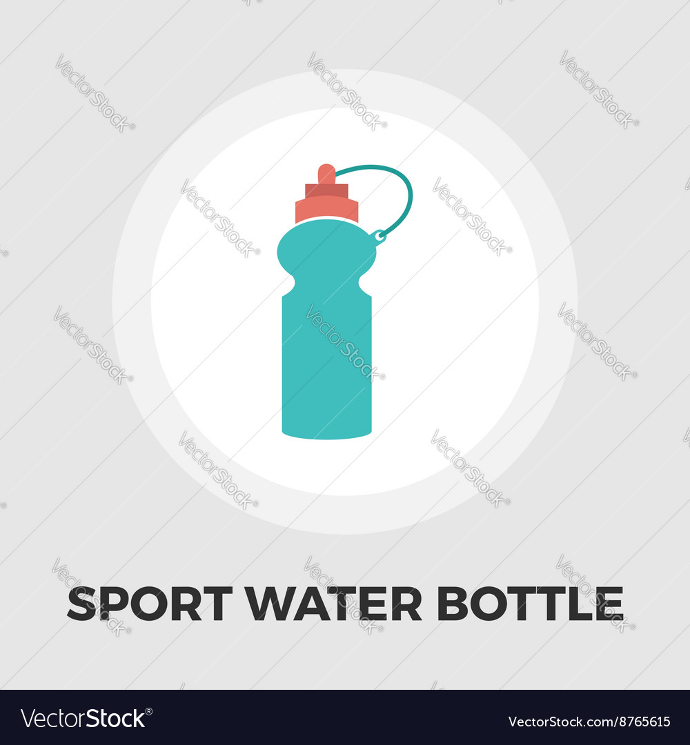 Wasserflaschen-Ikone flach