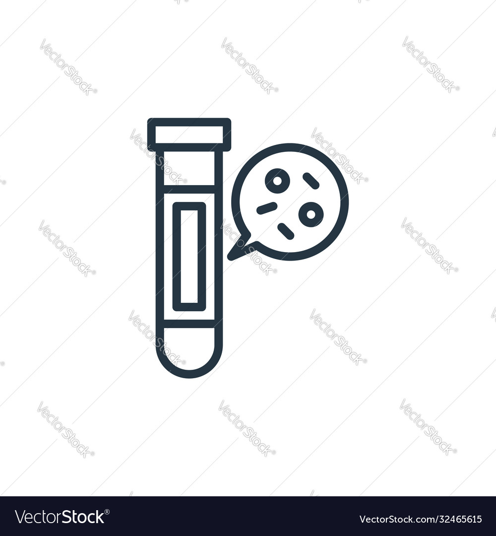 Test tube icon isolated on white background