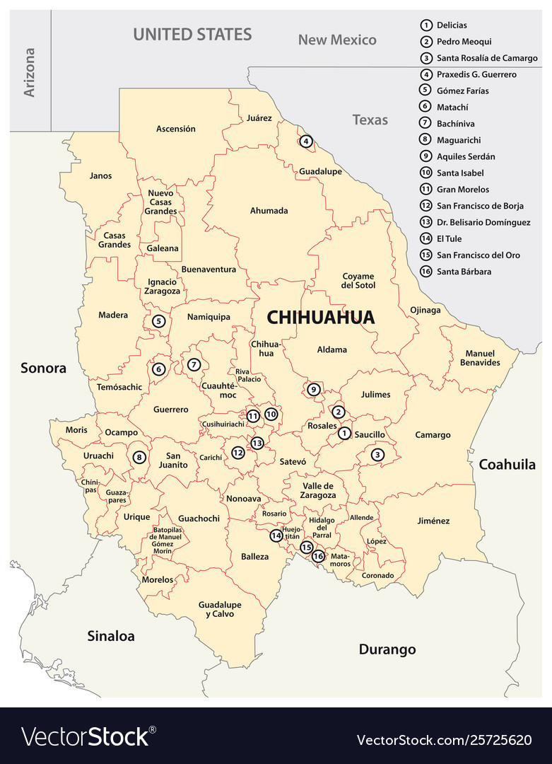 Map Of Chihuahua State Mexico Sioux Falls Zip Code Map