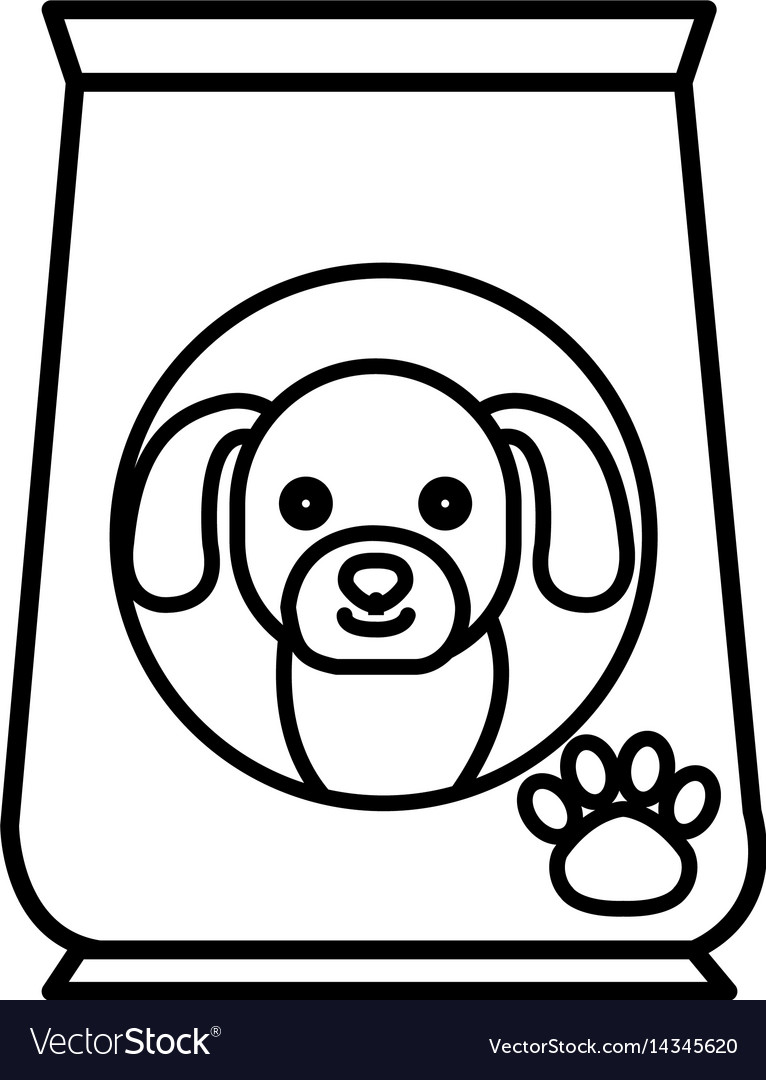 Dog food bag icon