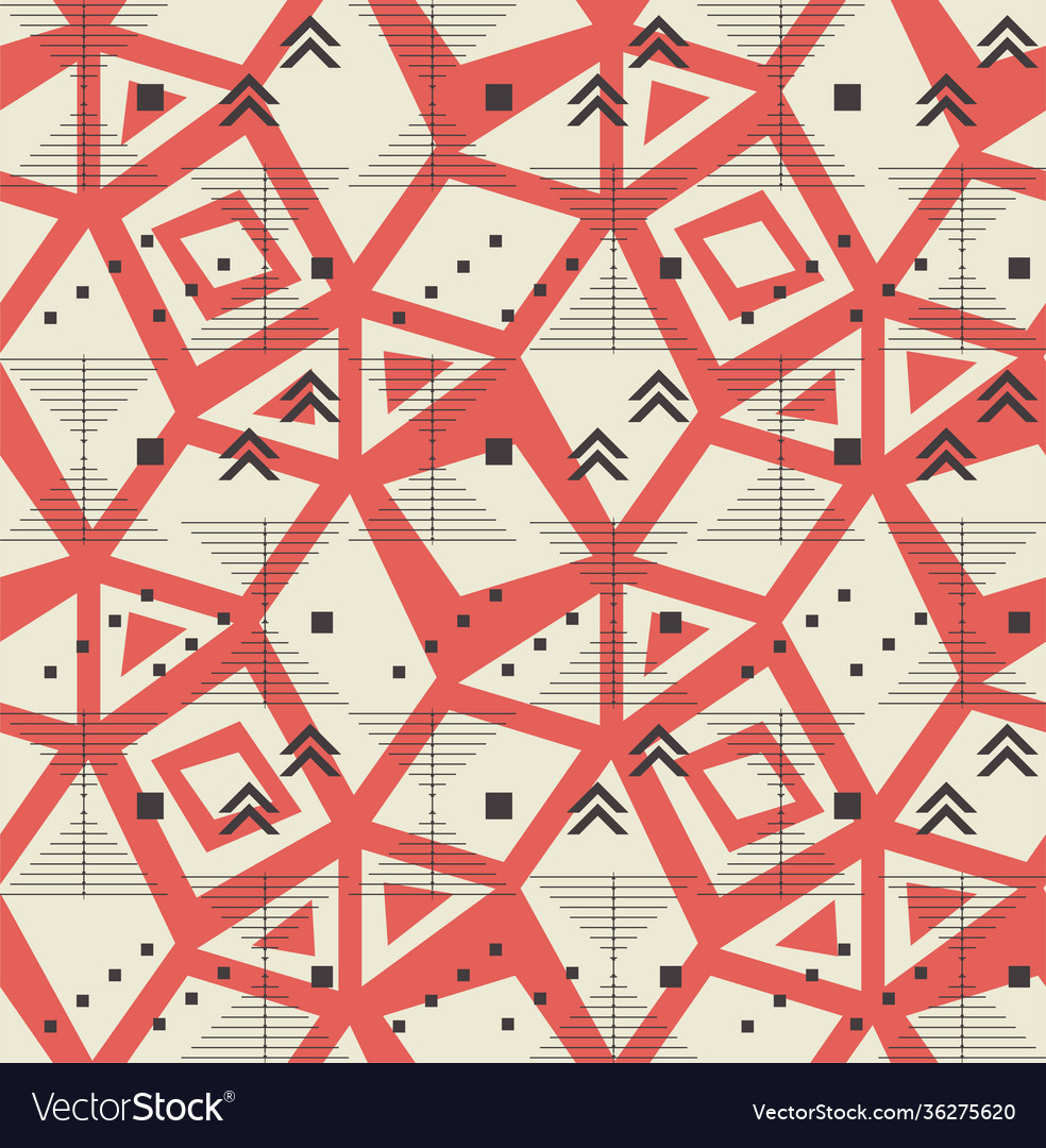 Geometry simple seamless pattern triangle square