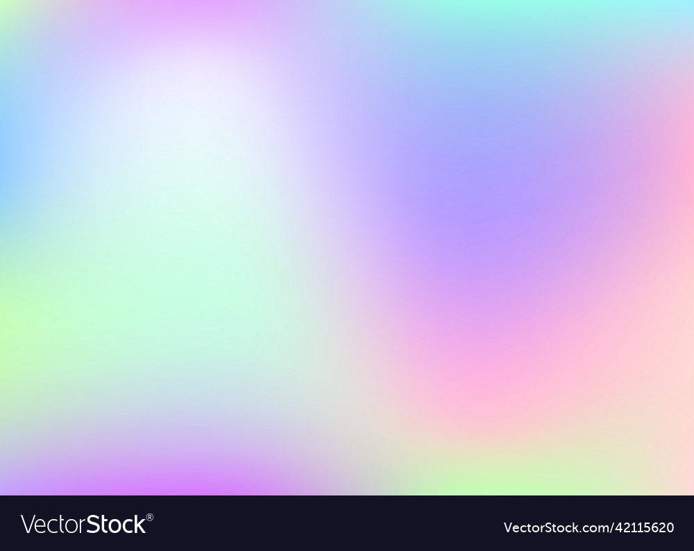 Iridescent background unicorn fluid pop poster Vector Image