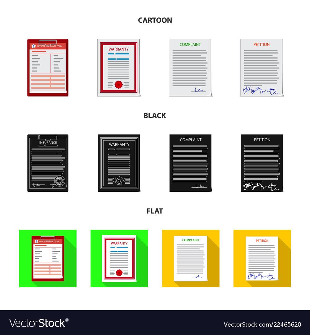 Isolierte Objekt von Form und Dokument-Icon-Set vector image Isolierte Objekt von Form und Dokument-Icon-Set