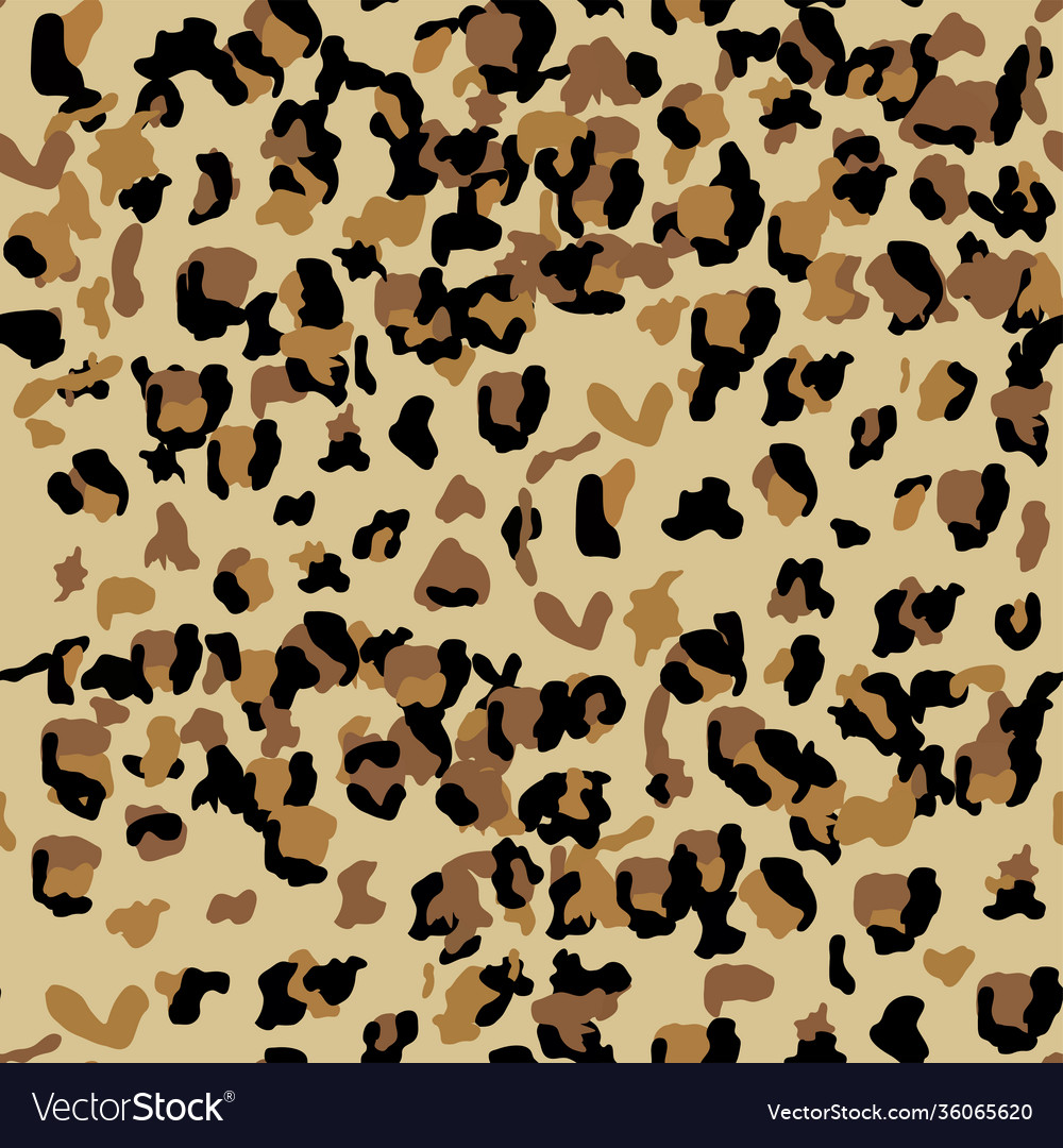 Leopard seamless pattern design background vector image Leopard seamless pattern design background