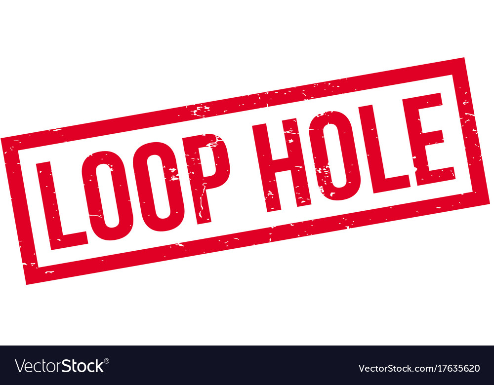 Loop Hole Rubber Stamp Stock Vector Illustration Of Avoidance 100604199