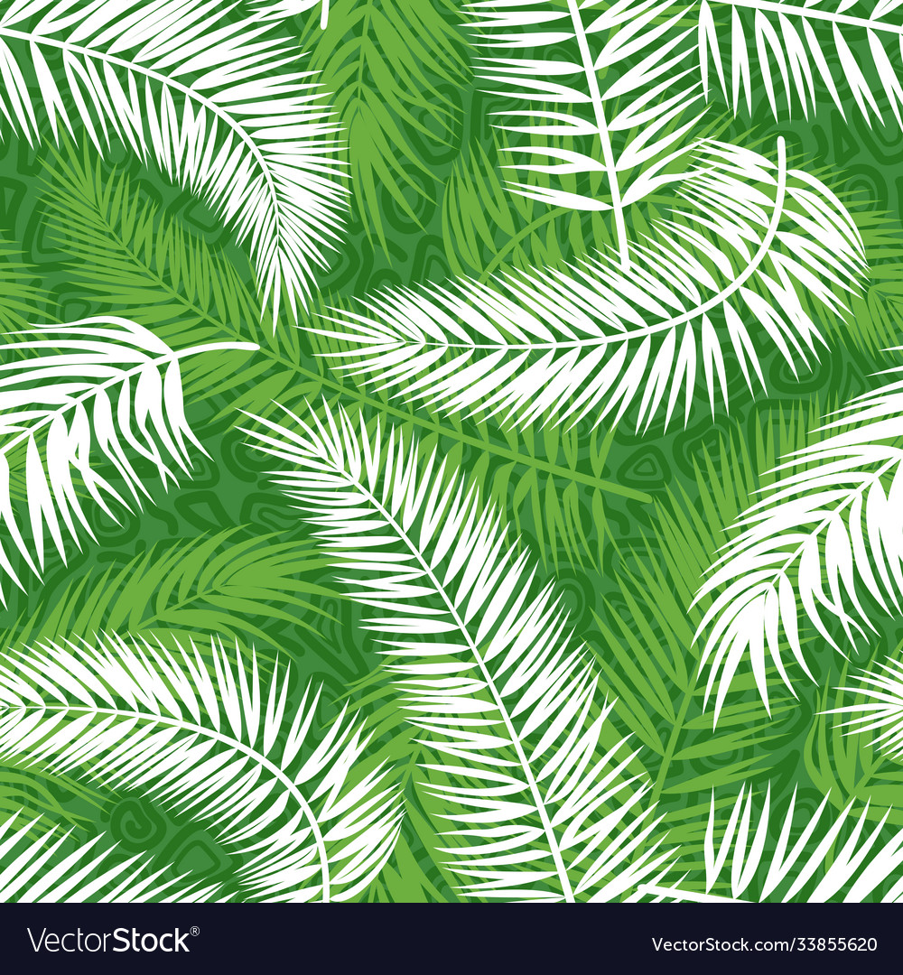 Tropical Palm Leaf Pattern