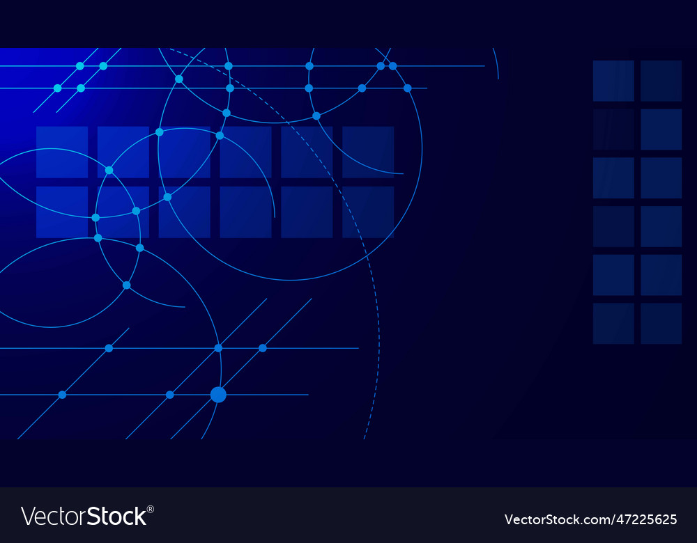 Big data visualization connection vector image Big data visualization connection