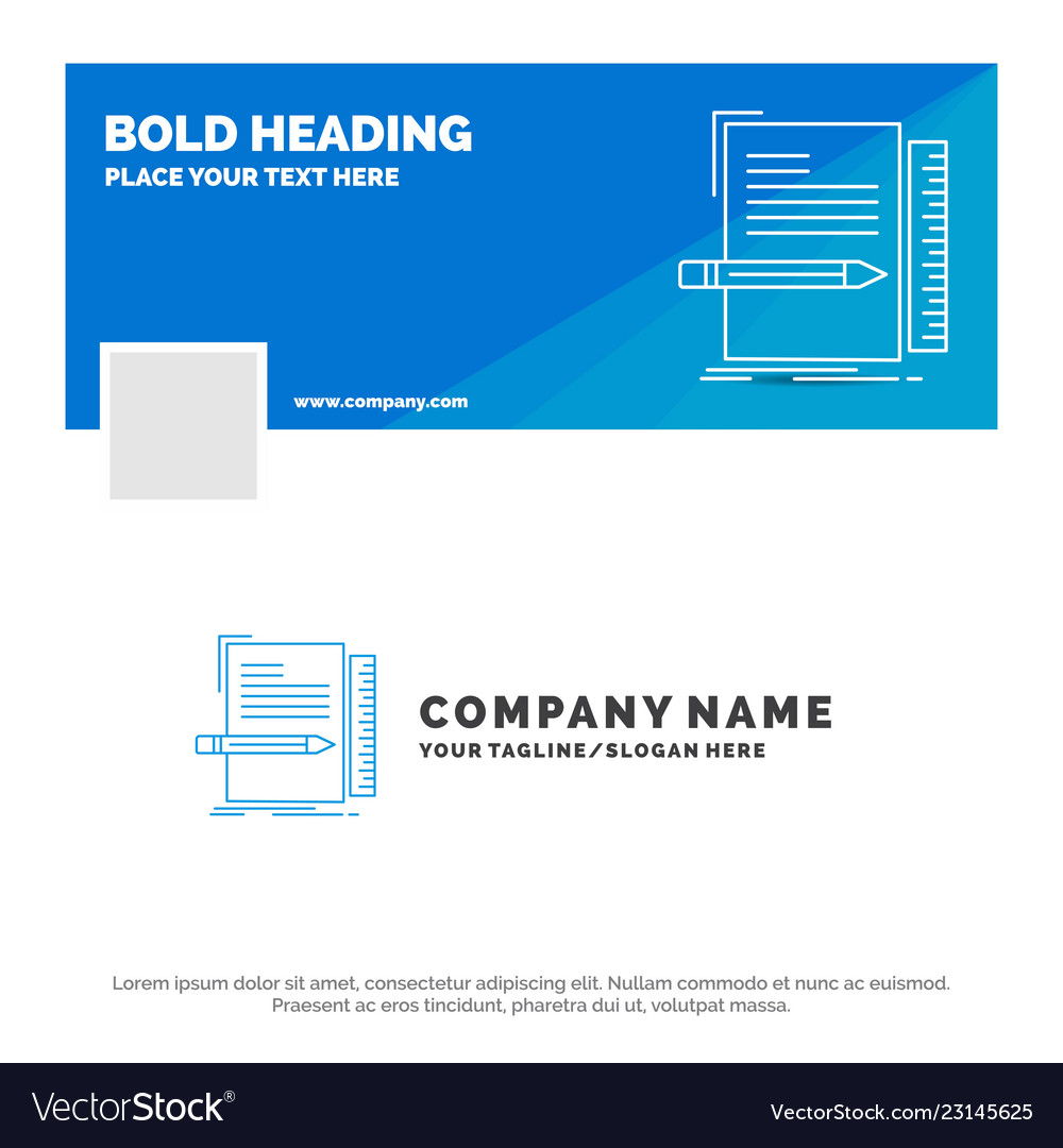 Blue business logo template for code coding file vector image Blue business logo template for code coding file