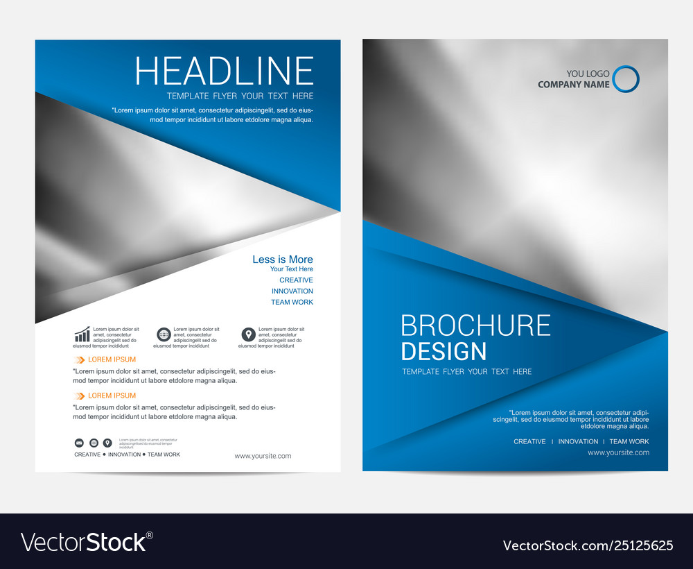 Brochure template flyer design background