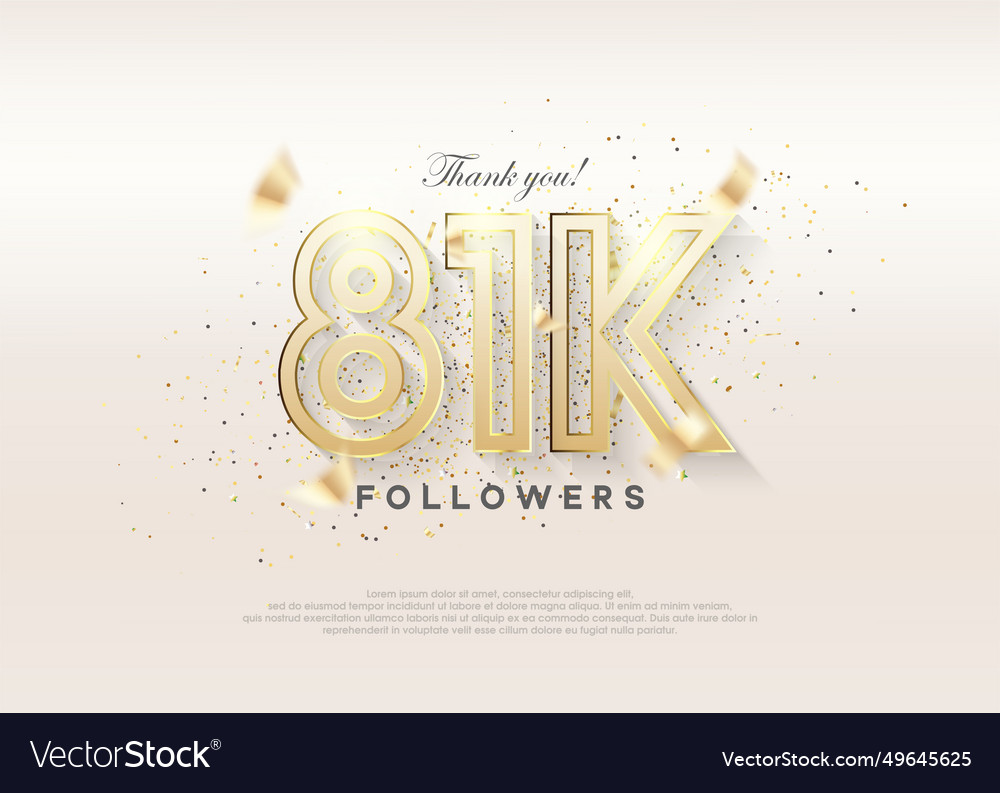 Celebration of reaching 81k followers