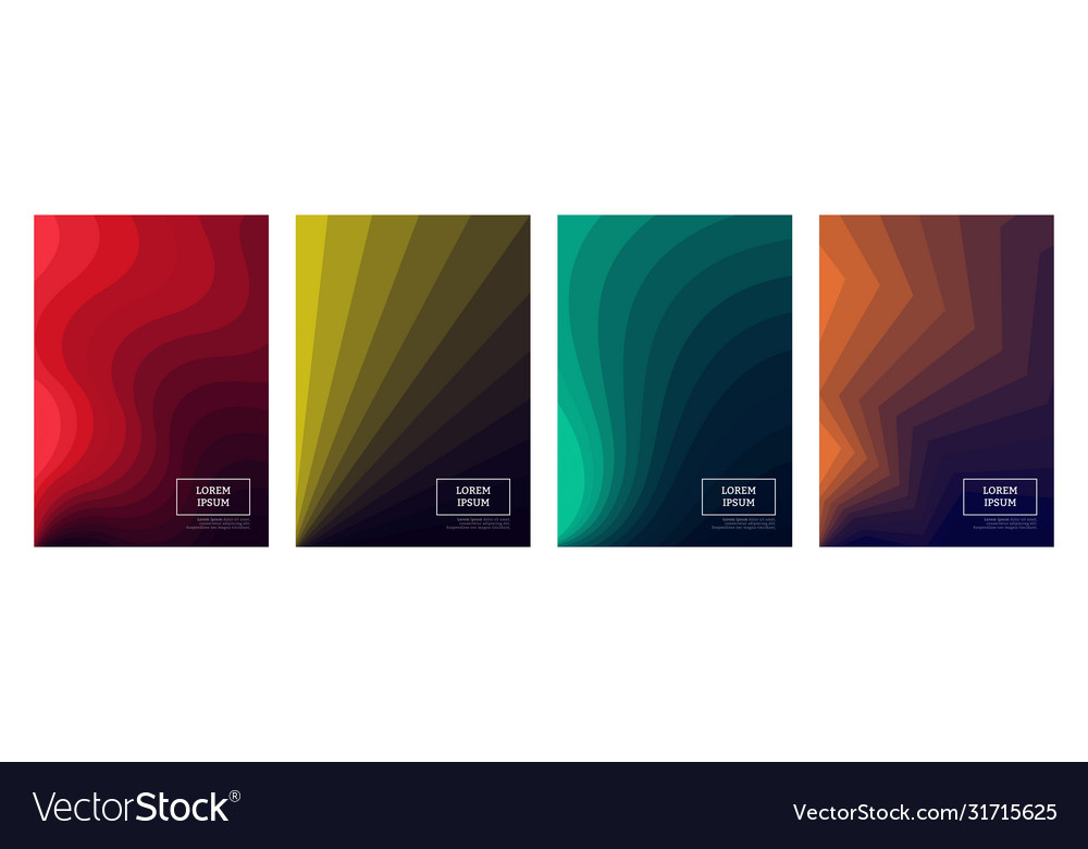 Colorful gradient minimal geometric line pattern