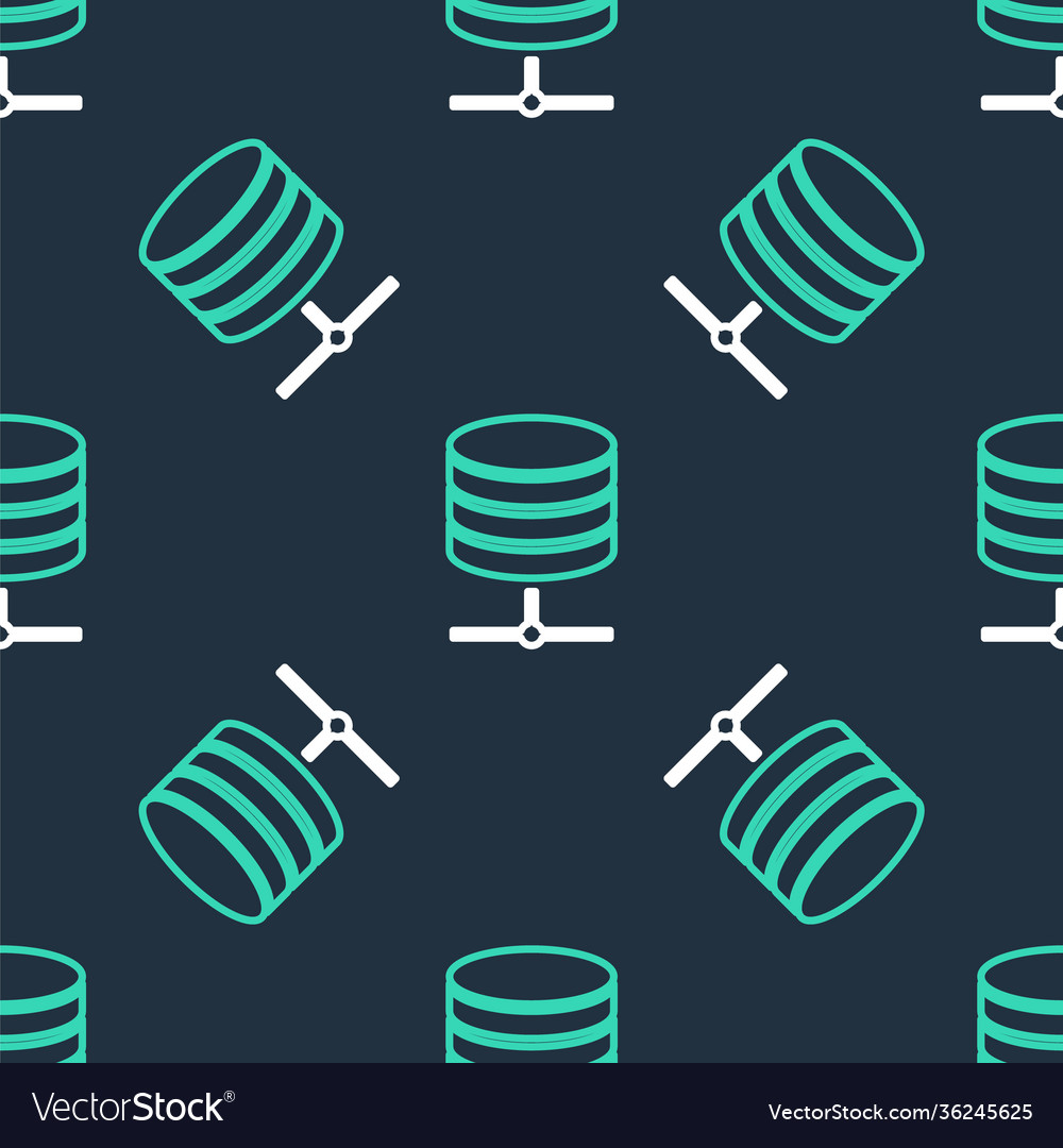 Line server data web hosting icon isolated vector image Line server data web hosting icon isolated