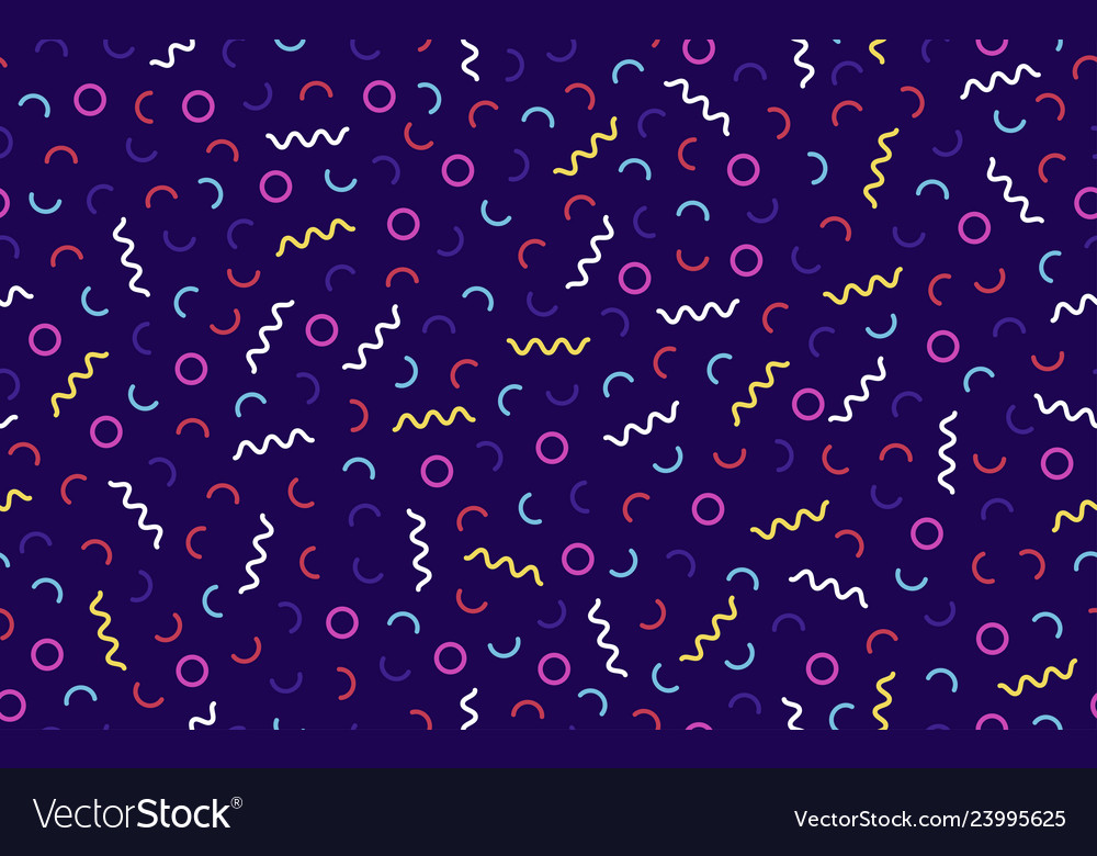 Memphis pattern background abstract