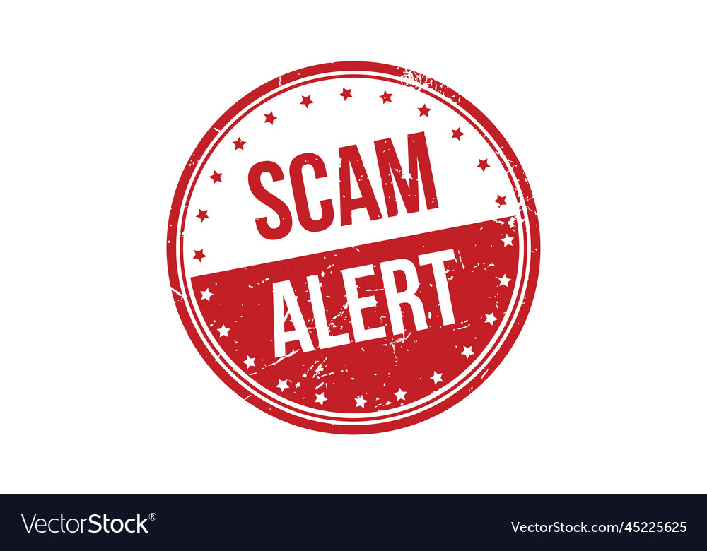 Scam Alert Rubber Stamp Seal Royalty Free Vector Image