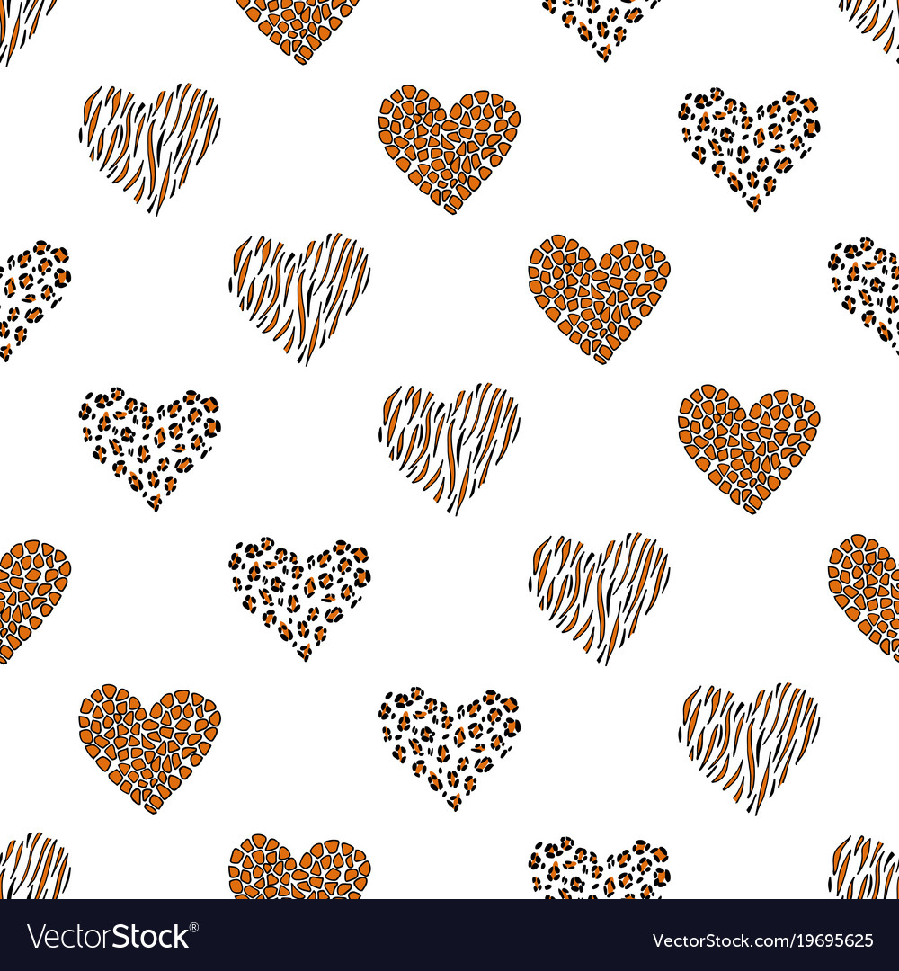 Seamless pattern background with heart
