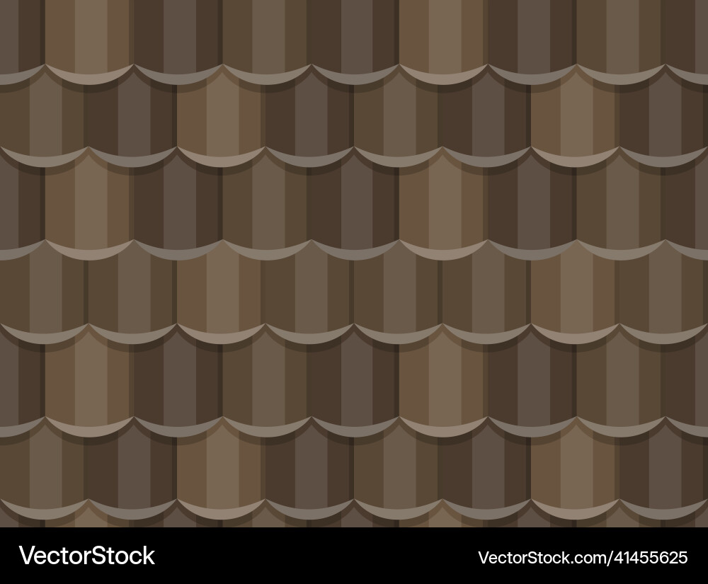 Seamless tile roof textured pattern of repeat Vector Image