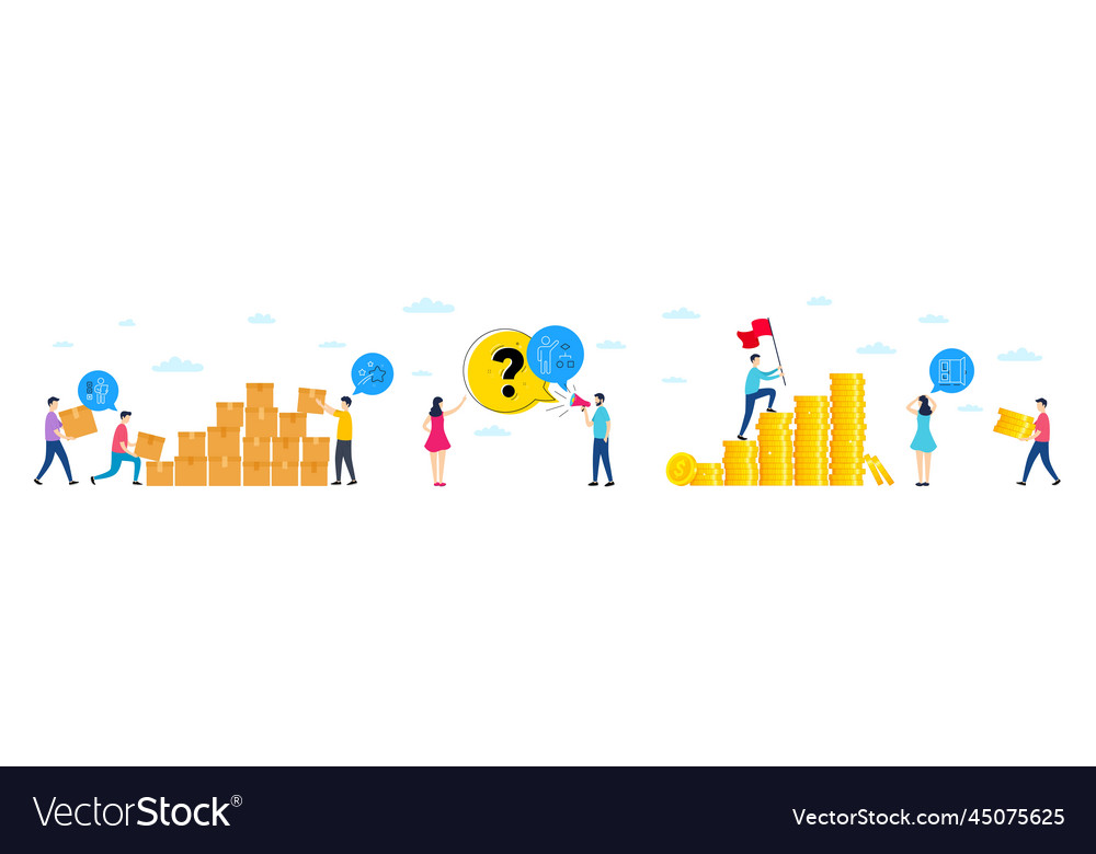 Set of voting ballot algorithm and falling star vector image Set of voting ballot algorithm and falling star